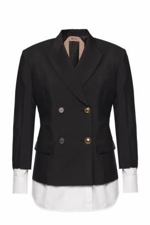 Double-breasted blazer with shirt effect, zdjęcie 1 Double-breasted blazer with shirt effect od N21